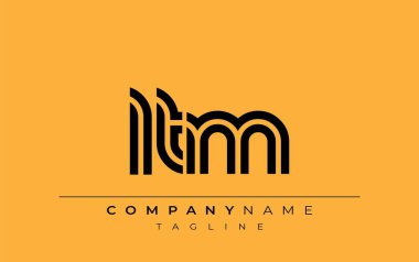 LTM Yaratıcı Eşsiz Modern Harf Logosu Tasarımı. Benzersiz bir harf dizaynına sahip stilize logo, soyut minimalist estetik ve modern cazibe sunar.