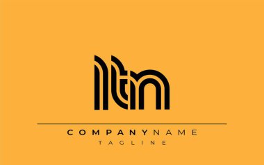 LTN Yaratıcı Eşsiz Modern Harf Logosu Tasarımı. Benzersiz bir harf dizaynına sahip stilize logo, soyut minimalist estetik ve modern cazibe sunar.