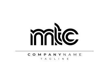 MTC Yaratıcı Eşsiz Modern Harf Logosu Tasarımı. Benzersiz bir harf dizaynına sahip stilize logo, soyut minimalist estetik ve modern cazibe sunar.