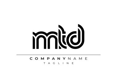 MTD Yaratıcı Eşsiz Modern Harf Logosu Tasarımı. Benzersiz bir harf dizaynına sahip stilize logo, soyut minimalist estetik ve modern cazibe sunar.