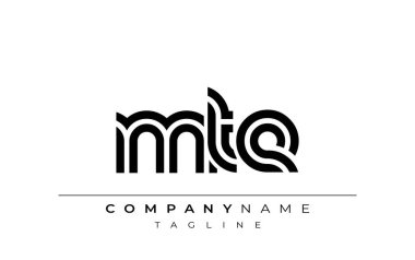 MTE Yaratıcı Eşsiz Modern Harf Logosu Tasarımı. Benzersiz bir harf dizaynına sahip stilize logo, soyut minimalist estetik ve modern cazibe sunar.