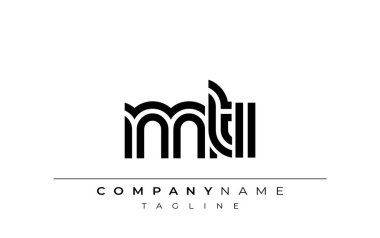 MTI Yaratıcı Eşsiz Modern Harf Logosu Tasarımı. Benzersiz bir harf dizaynına sahip stilize logo, soyut minimalist estetik ve modern cazibe sunar.