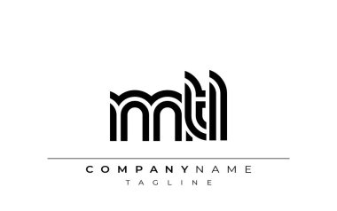 MTL Yaratıcı Eşsiz Modern Harf Logosu Tasarımı. Benzersiz bir harf dizaynına sahip stilize logo, soyut minimalist estetik ve modern cazibe sunar.