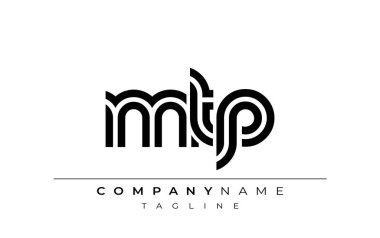 MTP Yaratıcı Eşsiz Modern Harf Logosu Tasarımı. Benzersiz bir harf dizaynına sahip stilize logo, soyut minimalist estetik ve modern cazibe sunar.