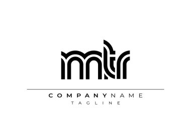 MTR Yaratıcı Eşsiz Modern Harf Logosu Tasarımı. Benzersiz bir harf dizaynına sahip stilize logo, soyut minimalist estetik ve modern cazibe sunar.