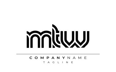 MTW Yaratıcı Eşsiz Modern Harf Logosu Tasarımı. Benzersiz bir harf dizaynına sahip stilize logo, soyut minimalist estetik ve modern cazibe sunar.