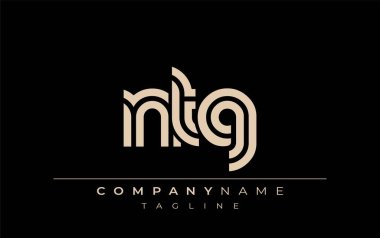 NTG Yaratıcı Eşsiz Modern Harf Logosu Tasarımı. Benzersiz bir harf dizaynına sahip stilize logo, soyut minimalist estetik ve modern cazibe sunar.