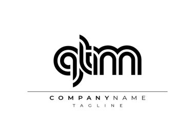 QTM Yaratıcı Eşsiz Modern Harf Logosu Tasarımı. Benzersiz bir harf dizaynına sahip stilize logo, soyut minimalist estetik ve modern cazibe sunar.