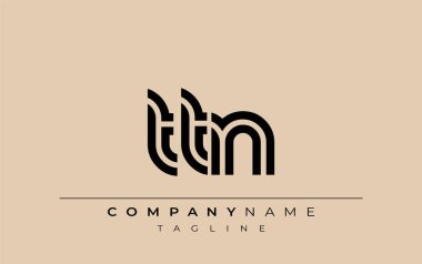 TTN Yaratıcı Eşsiz Modern Harf Logosu Tasarımı. Benzersiz bir harf dizaynına sahip stilize logo, soyut minimalist estetik ve modern cazibe sunar.