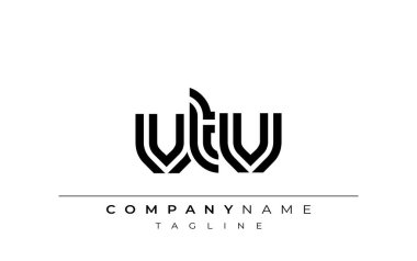 VTV Yaratıcı Eşsiz Modern Harf Logosu Tasarımı. Benzersiz bir harf dizaynına sahip stilize logo, soyut minimalist estetik ve modern cazibe sunar.