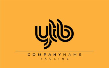 YTB Yaratıcı Eşsiz Modern Harf Logosu Tasarımı. Benzersiz bir harf dizaynına sahip stilize logo, soyut minimalist estetik ve modern cazibe sunar.
