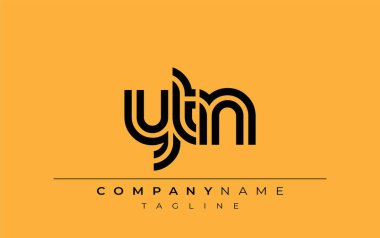 YTN Yaratıcı Eşsiz Modern Harf Logosu Tasarımı. Benzersiz bir harf dizaynına sahip stilize logo, soyut minimalist estetik ve modern cazibe sunar.