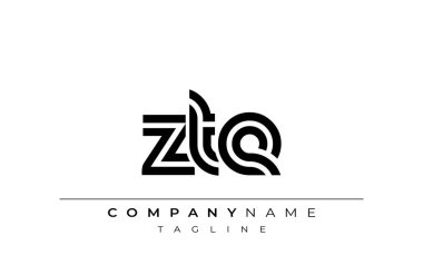 ZTE Yaratıcı Eşsiz Modern Harf Logosu Tasarımı. Benzersiz bir harf dizaynına sahip stilize logo, soyut minimalist estetik ve modern cazibe sunar.