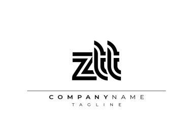 ZTT Yaratıcı Eşsiz Modern Harf Logosu Tasarımı. Benzersiz bir harf dizaynına sahip stilize logo, soyut minimalist estetik ve modern cazibe sunar.