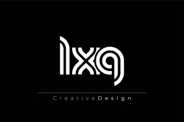LXQ Yaratıcı Eşsiz Modern Harf Logosu Tasarımı. Dekoratif Elementler ve Typography ile Zarif Monogram Logo Tasarımı