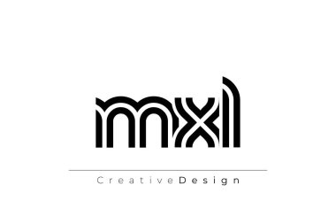 MXL Yaratıcı Eşsiz Modern Harf Logosu Tasarımı. Dekoratif Elementler ve Typography ile Zarif Monogram Logo Tasarımı