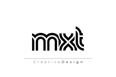 MXT Yaratıcı Eşsiz Modern Harf Logosu Tasarımı. Dekoratif Elementler ve Typography ile Zarif Monogram Logo Tasarımı