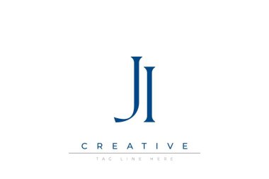 Mavi şekillendirilmiş harfler, temiz beyaz bir arka planda modern bir tasarım oluşturarak profesyonellik ve yaratıcılığı çağrıştırıyor. Markalaşma, iş kimliği ve kurumsal temsil kavramları için ideal.