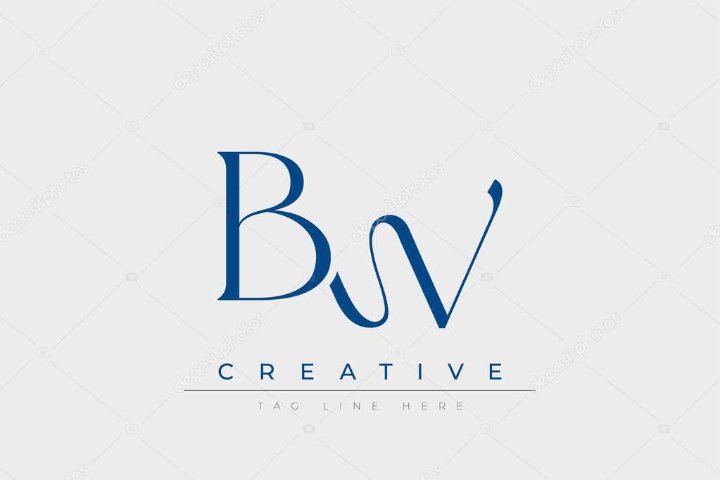 Blue stylized letters BW combined in a modern design on a clean white background, evoking professionalism and creativity. Ideal for branding, business identity, and corporate representation concepts.