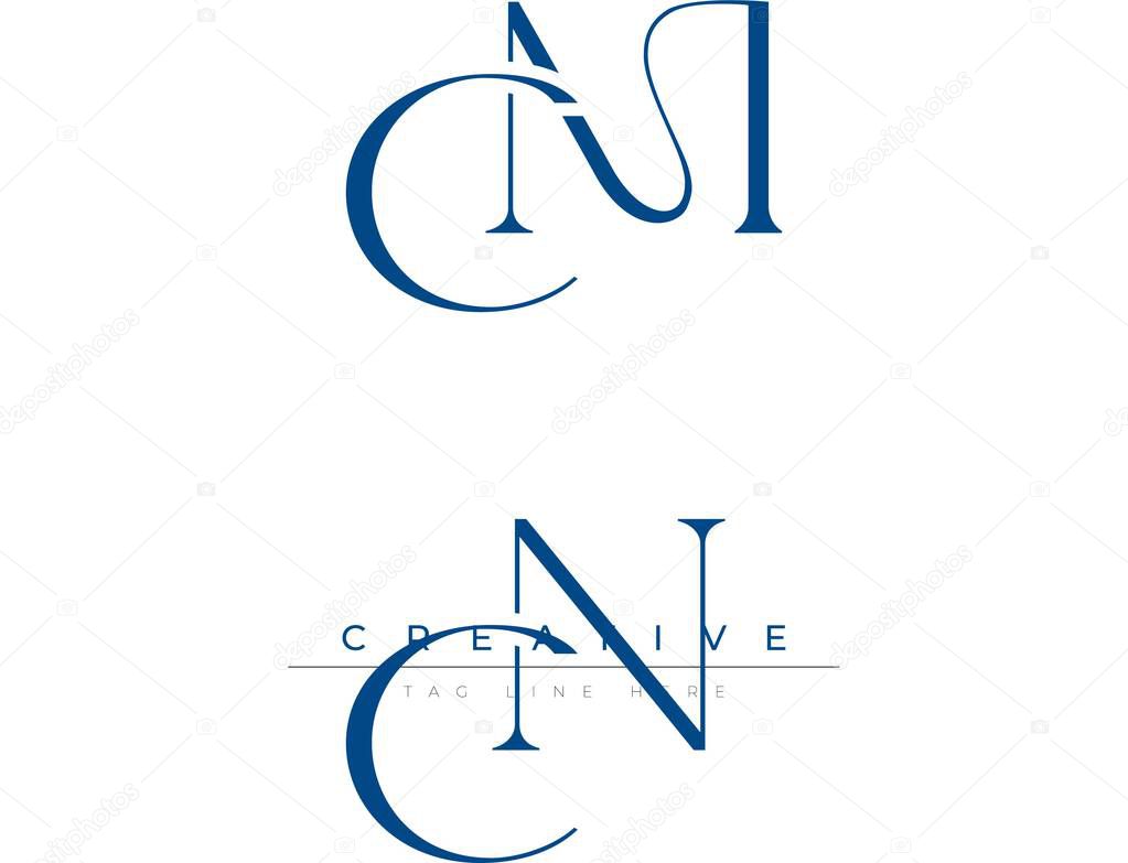 Blue stylized letters CN combined in a modern design on a clean white background, evoking professionalism and creativity. Ideal for branding, business identity, and corporate representation concepts.