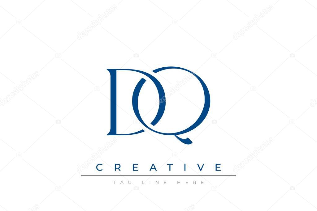 Blue stylized letters DQ combined in a modern design on a clean white background, evoking professionalism and creativity. Ideal for branding, business identity, and corporate representation concepts.