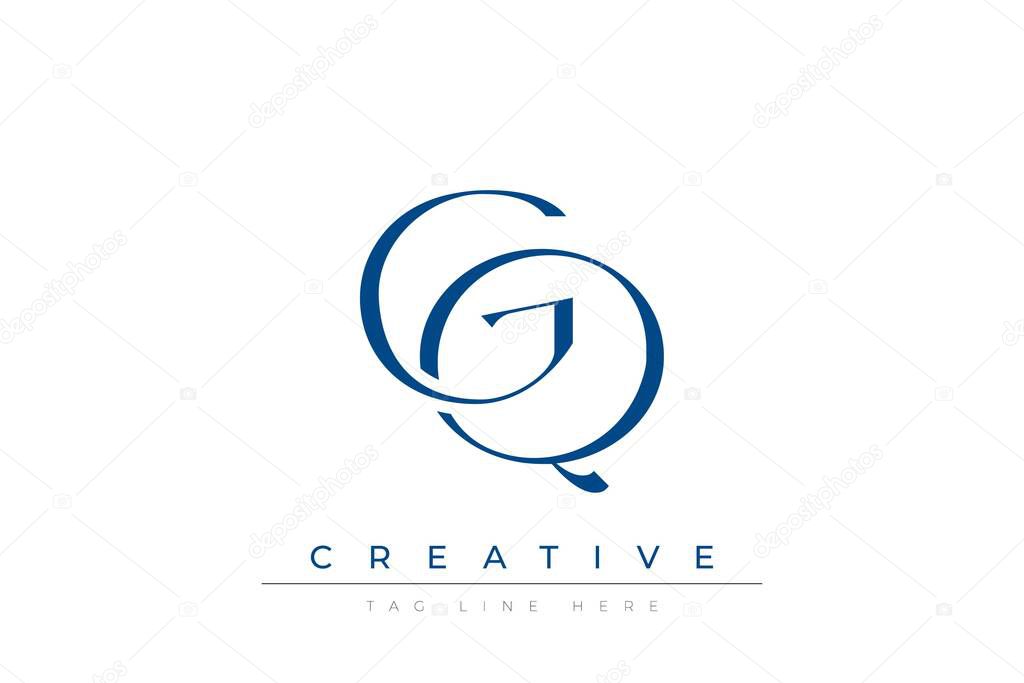 Blue stylized letters GQ combined in a modern design on a clean white background, evoking professionalism and creativity. Ideal for branding, business identity, and corporate representation concepts.