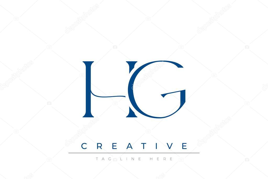 Blue stylized letters HG combined in a modern design on a clean white background, evoking professionalism and creativity. Ideal for branding, business identity, and corporate representation concepts.