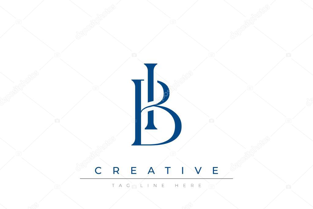 Blue stylized letters IB combined in a modern design on a clean white background, evoking professionalism and creativity. Ideal for branding, business identity, and corporate representation concepts.