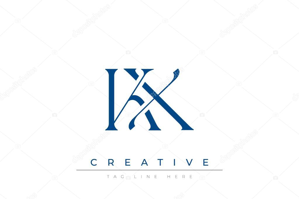 Blue stylized letters KX combined in a modern design on a clean white background, evoking professionalism and creativity. Ideal for branding, business identity, and corporate representation concepts.