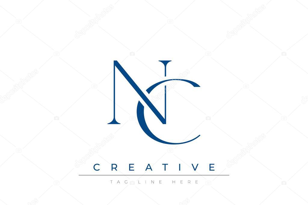 Blue stylized letters NC combined in a modern design on a clean white background, evoking professionalism and creativity. Ideal for branding, business identity, and corporate representation concepts.