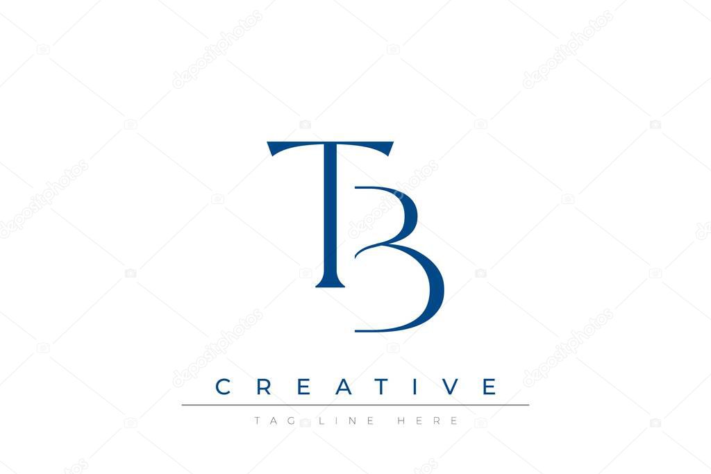 Blue stylized letters TB combined in a modern design on a clean white background, evoking professionalism and creativity. Ideal for branding, business identity, and corporate representation concepts.