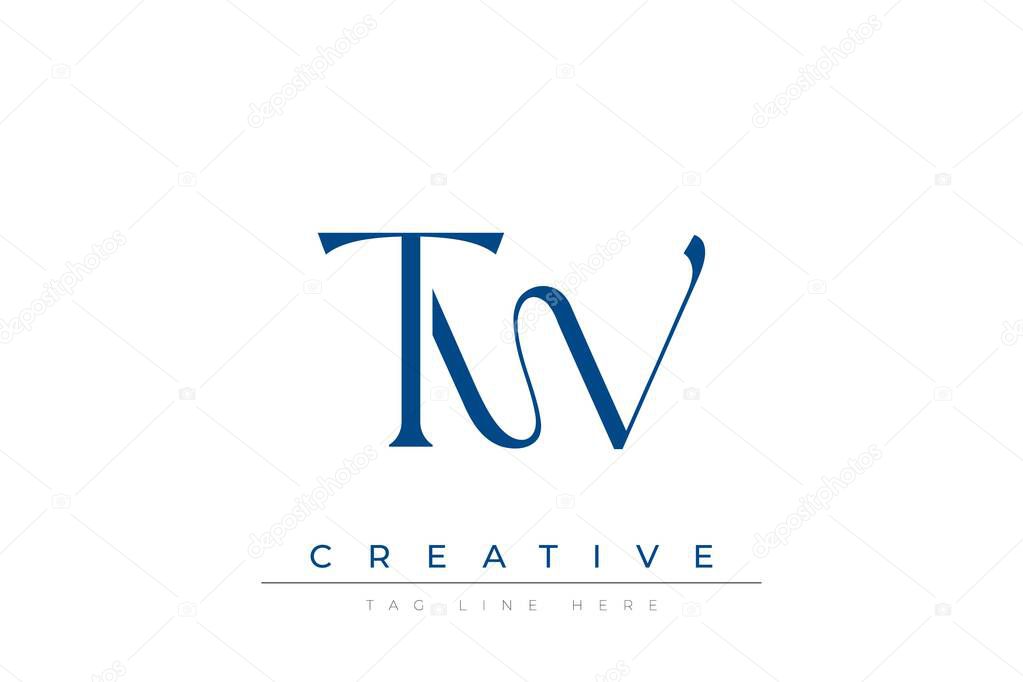 Blue stylized letters TW combined in a modern design on a clean white background, evoking professionalism and creativity. Ideal for branding, business identity, and corporate representation concepts.