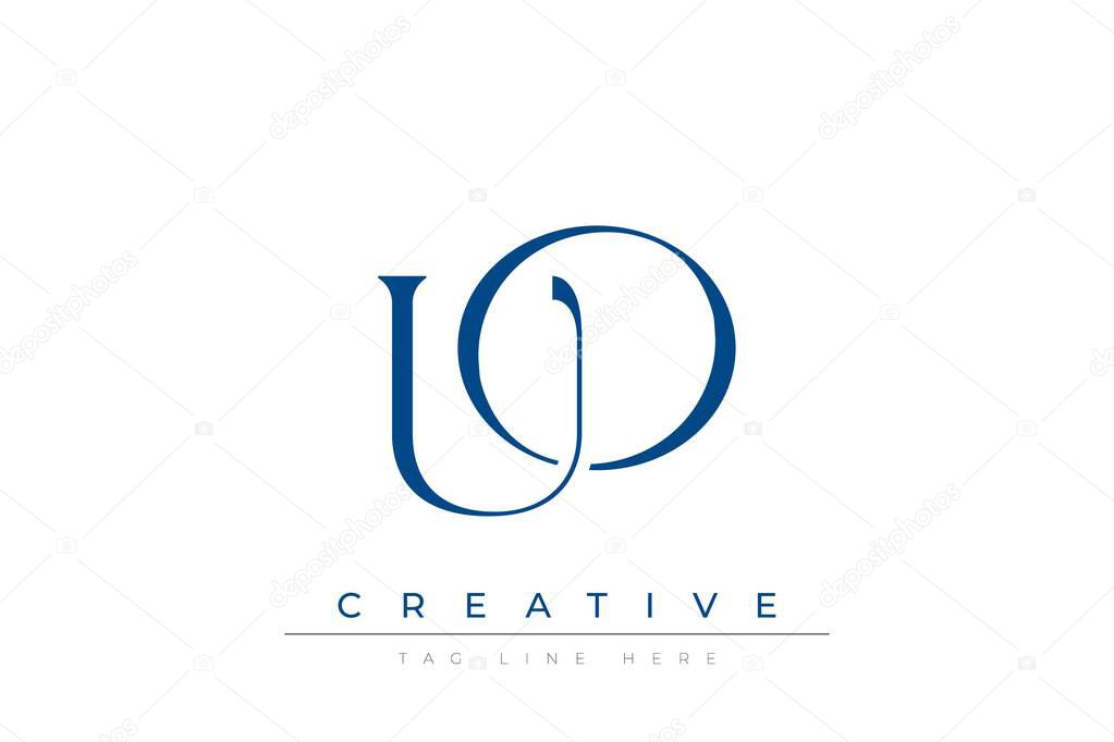 Blue stylized letters UO combined in a modern design on a clean white background, evoking professionalism and creativity. Ideal for branding, business identity, and corporate representation concepts.