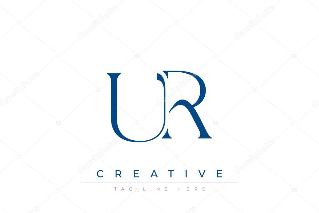 Blue stylized letters UR combined in a modern design on a clean white background, evoking professionalism and creativity. Ideal for branding, business identity, and corporate representation concepts.