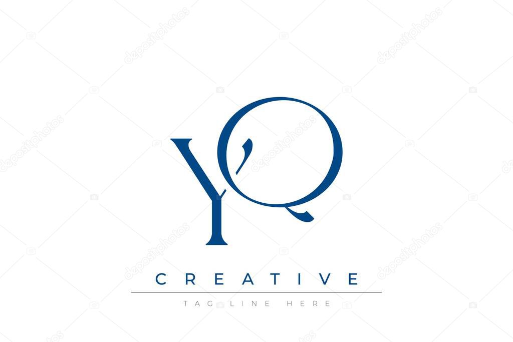 Blue stylized letters YQ combined in a modern design on a clean white background, evoking professionalism and creativity. Ideal for branding, business identity, and corporate representation concepts.