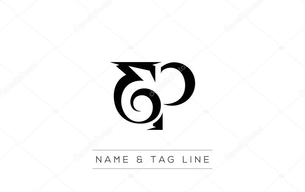 EP logo design. A sophisticated, minimalistic logo design featuring golden stylized typography, perfect for branding concepts emphasizing luxury, professionalism, and contemporary aesthetics.