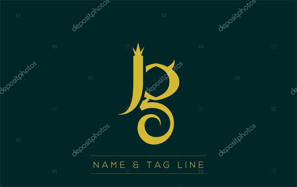 JG logo design. A sophisticated, minimalistic logo design featuring golden stylized typography, perfect for branding concepts emphasizing luxury, professionalism, and contemporary aesthetics.