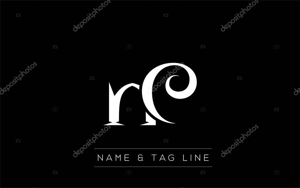 NC logo design. A sophisticated, minimalistic logo design featuring golden stylized typography, perfect for branding concepts emphasizing luxury, professionalism, and contemporary aesthetics.