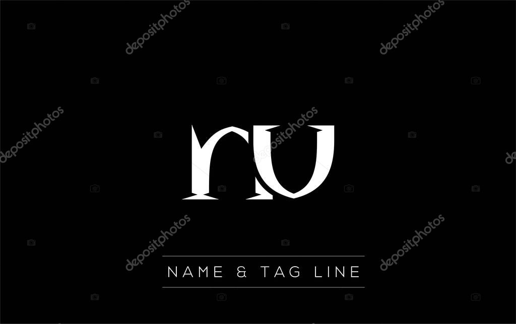 NV logo design. A sophisticated, minimalistic logo design featuring golden stylized typography, perfect for branding concepts emphasizing luxury, professionalism, and contemporary aesthetics.