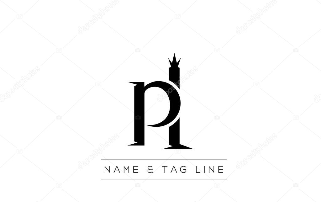 PL logo design. A sophisticated, minimalistic logo design featuring golden stylized typography, perfect for branding concepts emphasizing luxury, professionalism, and contemporary aesthetics.