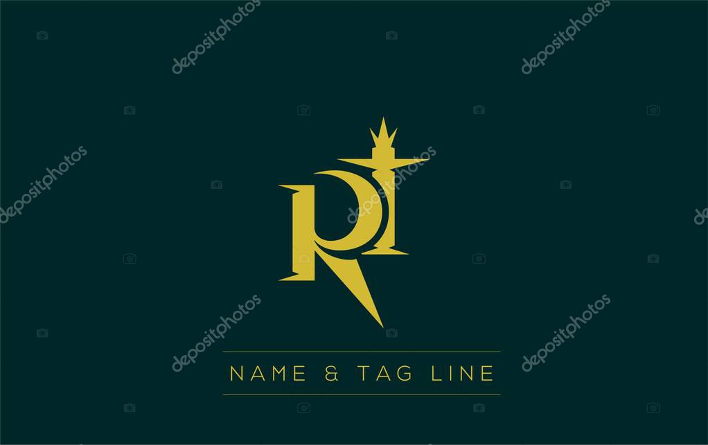 RT logo design. A sophisticated, minimalistic logo design featuring golden stylized typography, perfect for branding concepts emphasizing luxury, professionalism, and contemporary aesthetics.