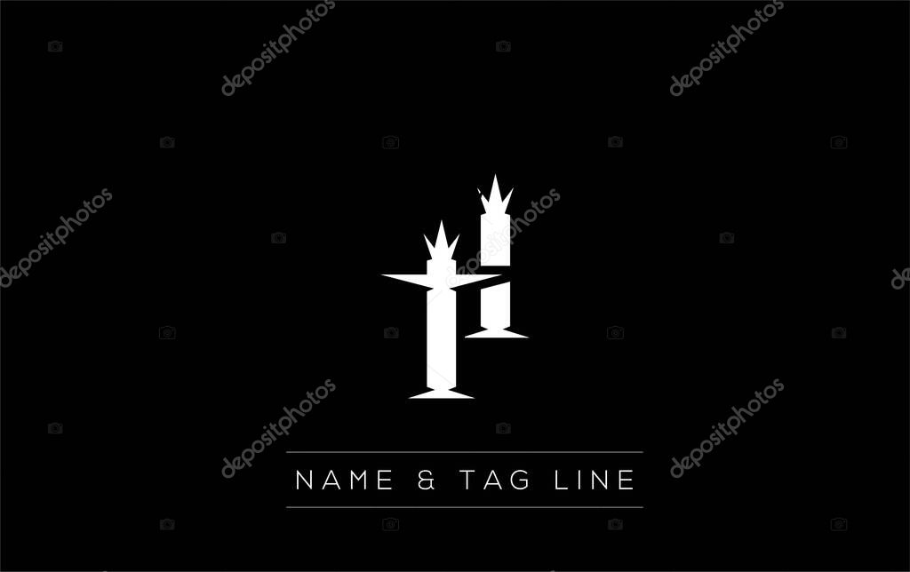 TI logo design. A sophisticated, minimalistic logo design featuring golden stylized typography, perfect for branding concepts emphasizing luxury, professionalism, and contemporary aesthetics.