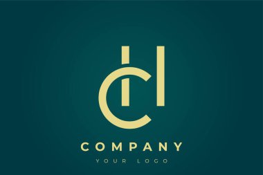 CH Modern Golden Logo. This modern and elegant logo features a sleek monogram design combining the letters A and B in a stylized, minimalist form. Rendered in a luxurious gold color against a deep teal background. clipart svg vector 