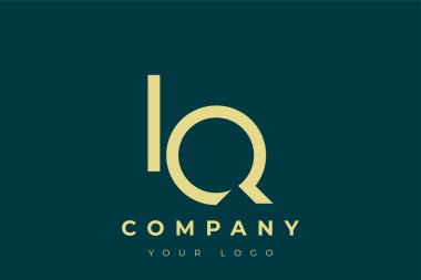 IQ Modern Altın Logo. Bu modern ve zarif logo, A ve B harflerini stilize edilmiş, minimalist bir biçimde birleştiren zarif bir monogram tasarımı içeriyor. Lükse boyanmış altın renginde, deniz mavisi arkaplanına karşı.