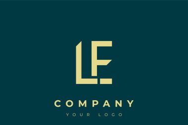 LE Modern Golden Logo. This modern and elegant logo features a sleek monogram design combining the letters A and B in a stylized, minimalist form. Rendered in a luxurious gold color against a deep teal background.