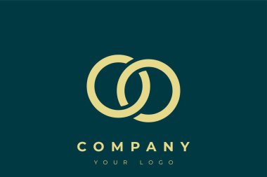 Modern Altın Logo. Bu modern ve zarif logo, A ve B harflerini stilize edilmiş, minimalist bir biçimde birleştiren zarif bir monogram tasarımı içeriyor. Lükse boyanmış altın renginde, deniz mavisi arkaplanına karşı.