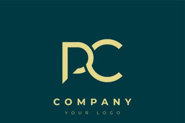 PC Modern Altın Logo. Bu modern ve zarif logo, A ve B harflerini stilize edilmiş, minimalist bir biçimde birleştiren zarif bir monogram tasarımı içeriyor. Lükse boyanmış altın renginde, deniz mavisi arkaplanına karşı.