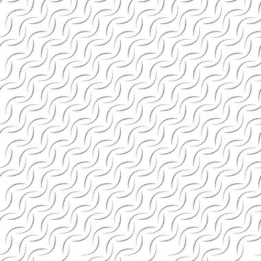 Beyaz zemin üzerindeki minimalist siyah noktalı dalga deseni arka plan, duvar kağıtları, markalaşma ve dijital tasarımlar için uygun çok yönlü soyut bir doku yaratır..