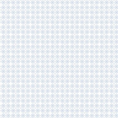 Seamless repeating pattern featuring stylized floral shapes in a soft light blue color against a clean white backdrop perfect for textile design and backgrounds