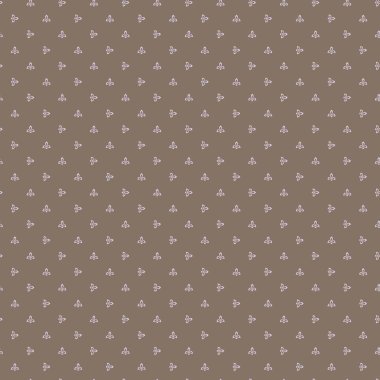 This is a repeating pattern that features a small abstract floral design arranged closely together creating an elegant textured background suitable for various design projects and applications